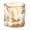 Brown, variant on Twisted Glass Whiskey Tumbler, Thickened Beer Glass with Unique Twist Design, Novelty Personality Drinking Cup for Home Bar Use, 250ml Capacity