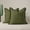 Moss Green, variant on 20×20 Inch Throw Pillow Cover with tassels，Soft Washable Fabric, Fringed Edge Design with Hidden Zipper, Decorative for Sofa or Couch，2 Pack