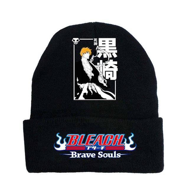 Gorro de punto Bleachs Anime Winter Warm para hombre y mujer