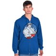 thumbnail image 4 of Street Fighter Vintage Video Game Men Big & Tall Zip Hoodie Brisco Brands 2X, 4 of 5