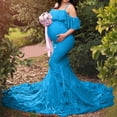 thumbnail image 2 of Ketyyh-chn99 Maternity Photoshoot Outfits 2024 Summer Maternity Clothes Feeding Dress Maternity Dress Women Sleeveless Photoshoot Dress Blue,S, 2 of 5