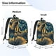 thumbnail image 2 of Balery Astronaut Starry Night Mochila Clásica Impresa Básica para Viaje, Mochila Escolar Resistente al Agua, Mochila de Lona con Correas Ajustables-Small, 2 of 5