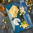 thumbnail image 5 of Sailboat Cutting Board, Tropical Island and Boat Exotic Journey Traveling Destinations Holidays, Decorative Tempered Glass Cutting and Serving Board, Large Size, Blue Green Ivory, by Ambesonne, 5 of 5