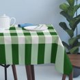 thumbnail image 4 of Green White Buffalo Check Table Cloth Waterproof Tablecloths, Farmhouse Plaid Modern Geometric Tablecloth Dining Table Cover for Kitchen Party Tabletop Outdoor, Rectangle Tablecloth 54x108 Inch, 4 of 9