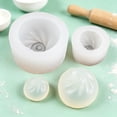 thumbnail image 4 of Clearance Silicone Dumpling Mold, 3 Inch Non-Stick Reusable Steamed Stuffed Bun Shaping Tool, DIY Pastry Maker for Homemade Breakfast, Baozi, Snack, Baking and Traditional Chinese Food Handcrafting, 4 of 6