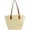 Beige, variant on Kukuzhu Woven Straw Bag, Women Fashion Handmade Beach Shoulder Bag, Casual Large Summer Tote Bag