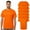 Neon Safety Orange 6 Pcs, variant on High Visibility Short Sleeve Workwear Tee, 100% Polyester Hi Vis Reflective Performance T-Shirts for Men (Neon Safety Orange 5 Pack, XS)