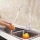 thumbnail image 3 of Grifo de agua de Acero Inoxidable Sincero con rotación de 360 grados Para fregadero de cocina Plata, 3 of 10