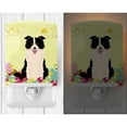 thumbnail image 2 of Caroline's Treasures BB6118CNL Easter Eggs Border Collie Black White Ceramic Night Light, 6x4x3", multicolor, 2 of 2