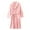 Pink, variant on ICHUANYI Women's Trendy Robe Fall Winter Bathrobe Lengthening Keep Warm Lapel Long Sleeve Robes