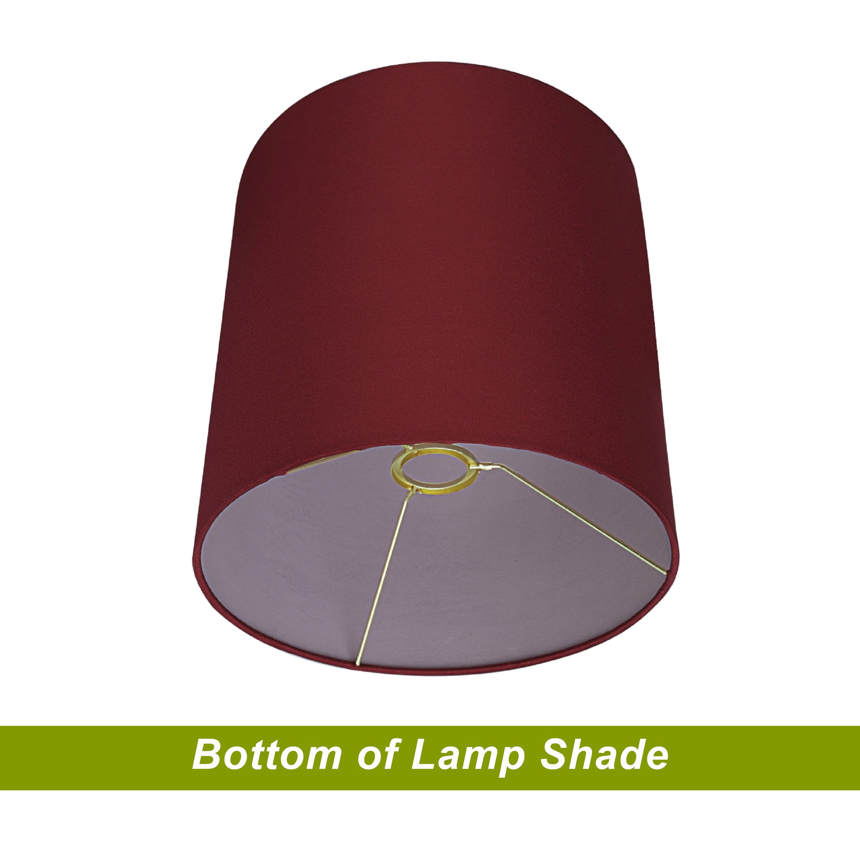 Aspen Creative 58401 Transitional Drum (Cylinder) Shape UNO Construction Lamp Shade in Blood Red, 10" Wide (10" x 10" x 10")