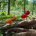 thumbnail image 5 of Metal Garden Yard Art – Cute Large Red Ant Sculpture for Outdoor Wall, Fence, Tree, or Lawn Decoration, Charming Garden Statue, Red, Outdoor Décor, 5 of 8