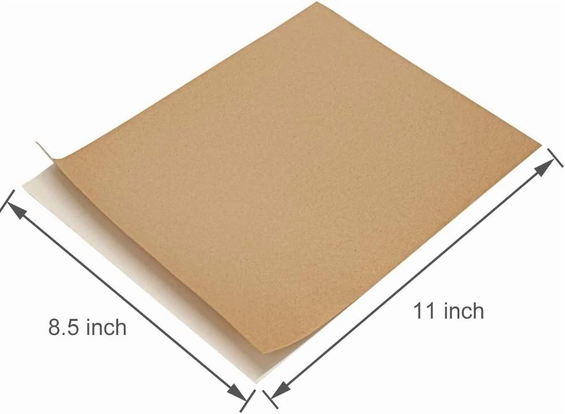 BUTTERFLY- 100 Full Sheet Kraft Paper Sticker Paper, Printable Brown Labels, 8.5" X 11"