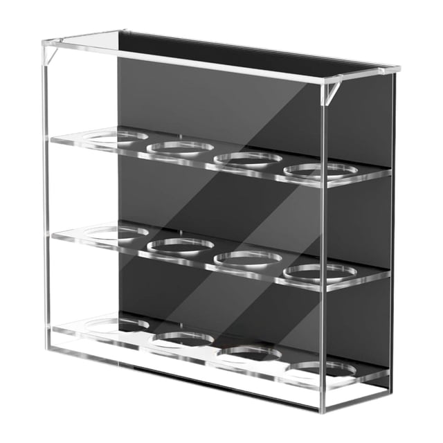 Vitrina de acrílico para pelotas de golf, estante de pared, elegante, para oficina, con 12 hoyos, decoración, estante para mueble, soporte para