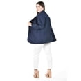 thumbnail image 4 of Blazer manga 3/4 Roman Fashion /Tallas Extras, 12255 (Azul marino) multicolor 40, 4 of 6