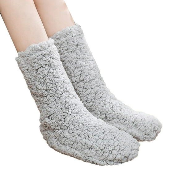 Fgnfyis Women Thick Super Warm for Winter Home Fuzzy Socks for Comfort Of Coral Slipper Socks B A