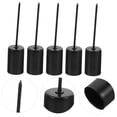 thumbnail image 4 of BESTYASH Set of 5 Black Metal Christmas Candle Holders with Decorative Spikes for Elegant Holiday Decor and Warm Festive Ambiance, 4 of 8