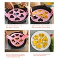 thumbnail image 4 of Fufafayo under $5 3Pcs Pancake maker, Nonstick Pancake Maker Mould, Silicone Egg Cooker with 7 Cavities, Omelette Tool for Breakfast, Easy Flip Pancake Mold for Stovetop, 4 of 9