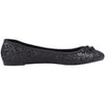 thumbnail image 5 of ABSOLUTE FOOTWEAR Womens Slip On Casual Party Glittery Ballerina Style Pumps Dolly Shoes - Black - US 5, 5 of 7