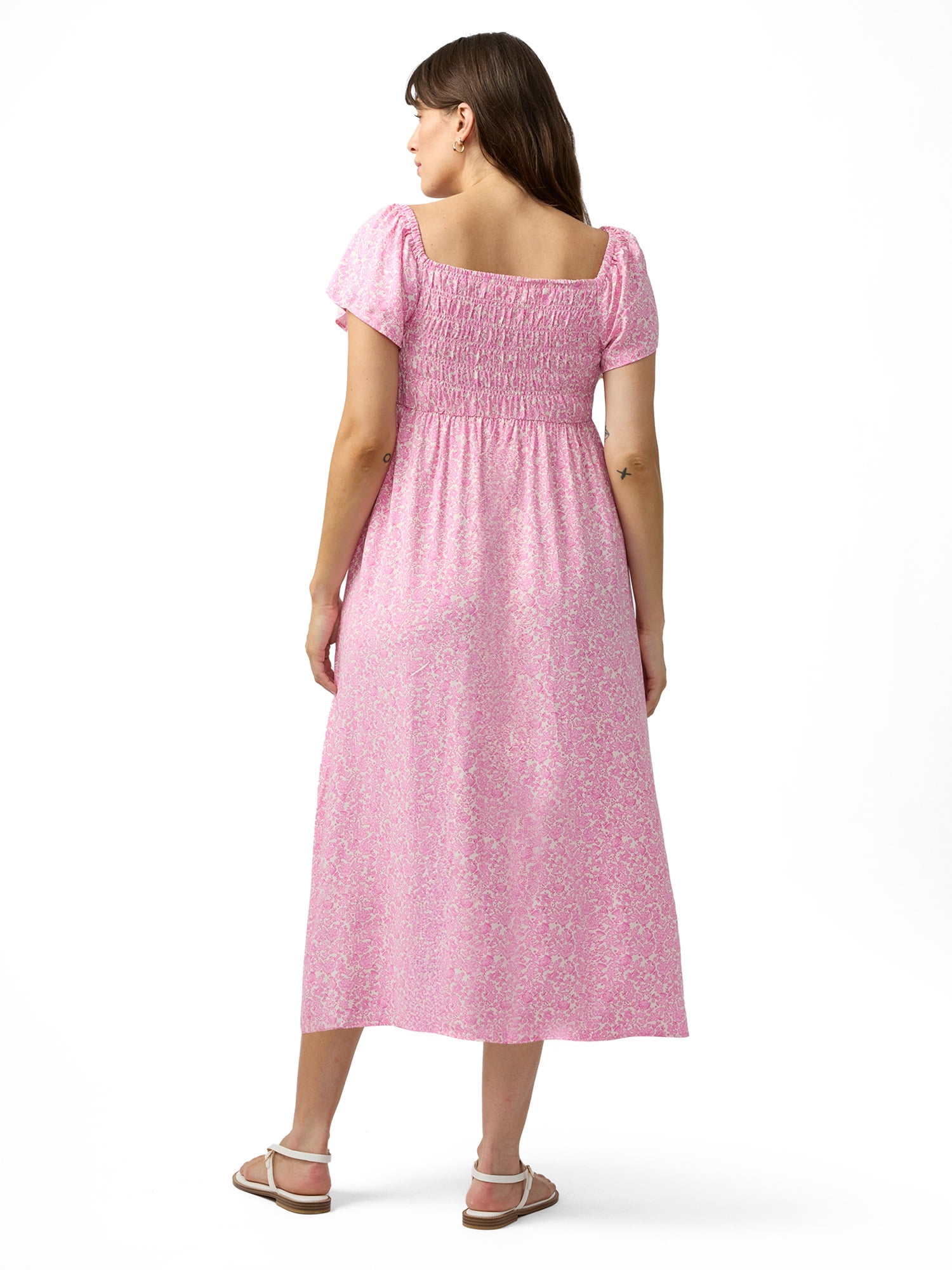 Ingrid & Isabel For Every Belly Women's Maternity Smocked Woven Dress, Sizes S-XXL