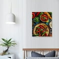 thumbnail image 4 of Fenyluxe  Wall Art Decorations Mexican Inspired Food Variety Food Cultural Painting Print on Canvas Vegetables Fruit Wall Art for Home Kitchen Decor Modern Artwork Ready to Hang 12x16 in, 4 of 5