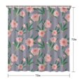 thumbnail image 5 of Waterproof Pink Peony Flowers with Leaves Shower Curtain 72x72 Inch Boho Style Polyester Unique Shower Curtain for Bathroom Hotel Home Decor with 12 Plastic Hooks, 5 of 5