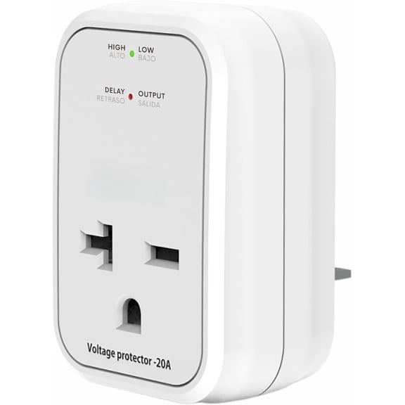 220V Surge Protector Protector for Appliance Surge Protector for Refrigerators Outlet Plug 20A,4400W, White