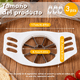 thumbnail image 2 of 3 Pzs Cortadores Descorazonador Y Manzanas Utensilio Cocina Xtellar blanco, 2 of 3