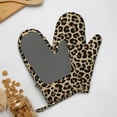 thumbnail image 4 of Cauagu Leopard Print-1 Print Oven Mitts 2 Piece Set,BBQ Gloves Grilling Gloves Kitchen Silicone Oven Gloves Heat Resistant Oven Mitts for Barbecue Cooking & Baking, 4 of 6
