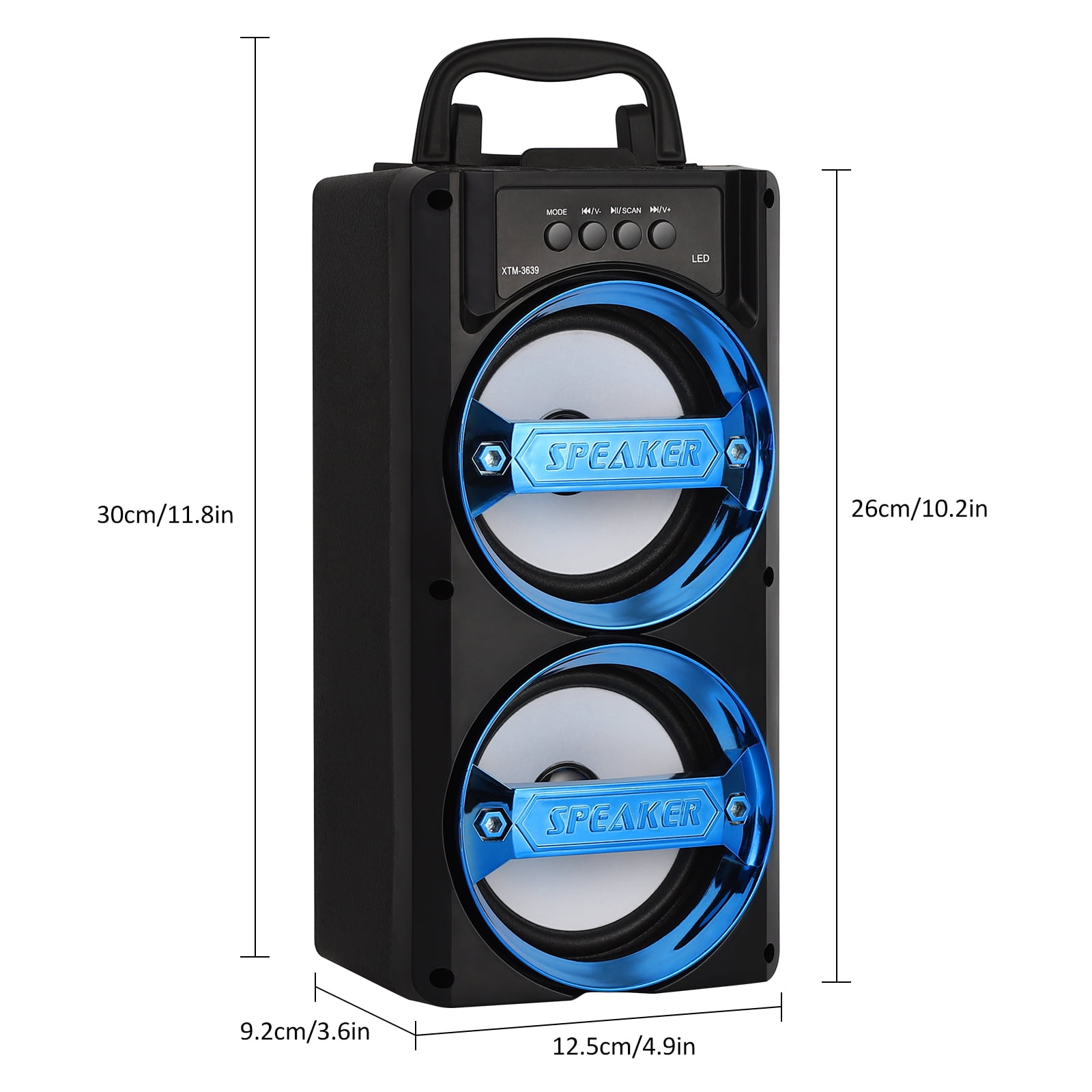 Oumilen Portable Bluetooth Speaker, Blue, ON-SP-6