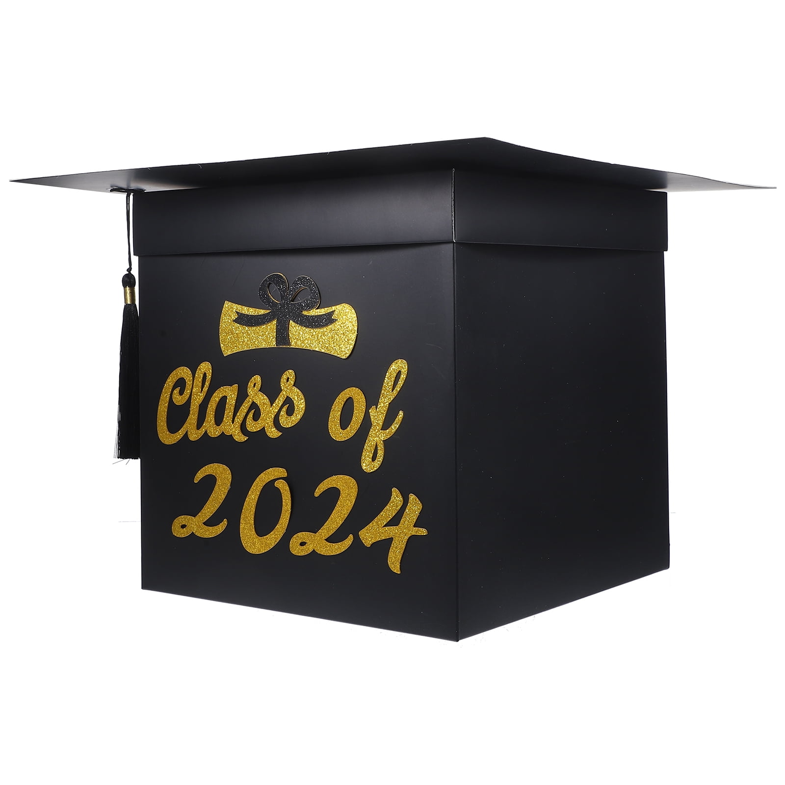 grad cap card box Grad Cap Card Box Black