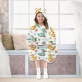 thumbnail image 7 of Dailycode Wearable Blanket Hoodie Oversized Sherpa Flannel Blankets with Pocket for 3-14 Year Old Cartoon Duck and Star, 7 of 7