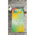 thumbnail image 3 of Ambesonne Saying Quilted Bedspread Set 2 Pcs, Romantic LGBT Community, Twin Size, Multicolor, 3 of 3
