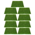 thumbnail image 1 of OULII 9 Pcs Tapis de Pelouse Artificiel Découpable Vert PVC pour Décoration de Table de Sable, 1 of 7