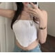 thumbnail image 5 of Txlixc - Camiseta de punto para mujer, sin tirantes, sin mangas, con dobladillo tipo pañuelo Txlixc Sexy, 5 of 6
