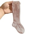 thumbnail image 2 of Chaussettes Hautes Jusqu'aux Genoux pour Fille, Crotchet, Ajourées, Nœud, Bas Tube, 2 of 6