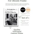 thumbnail image 2 of Unframed Trendy NewsPaper Wall Art Prints,12x16in Canvas Wall Art Prints, New York News Print, La Dolce Vita, Italian Summer Wall Art for Living Room Home Décor 1Pack, 2 of 13