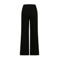 thumbnail image 6 of Lovskoo 2024 Women's Wide Leg Jeans High Waist Straight Leg Denim Pants Jeans Black L, 6 of 9