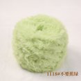 thumbnail image 1 of Xiao Hua Hilo de pestañas de piel sintética, lana de visón, cachemira, felpa larga, grueso y elegante para manualidades de muñecas, abrigos de piel DIY, 200 g, color verde aguacate, 1 of 4