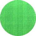 thumbnail image 1 of Ahgly Company Indoor Round Abstract Green Modern Area Rugs, 4' Round, 1 of 4