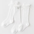 thumbnail image 5 of Ruffle Socks Socks For Toddler Girls Frilly Turn-Cuff Mid‑Calf Socks Solid Color Soft Breathable Casual Dress Socks 3T 4T 5T 6T 7T 8T 9T 10T 11T 12T Kids, 5 of 8