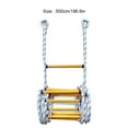 thumbnail image 4 of Becaristey Scratch-proof Rope Ladder With Fine Stitching Easy Storage For Life-saving Fire Escape Ladder, 4 of 6
