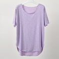 thumbnail image 2 of ZyeKqe Womens Pajama Top Crew Neck Sleep T-Shirt Short Sleeve Lounge Top Soft Summer Tee, 2 of 2