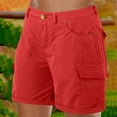 thumbnail image 4 of cfhntfmh Bermuda Cargo Shorts for Women with Flap Pockets High Waist Shorts for Summer Casual Hiking Cargo Shorts, 4 of 4