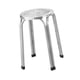 thumbnail image 5 of Taburete apilable de bar de acero inoxidable, sin respaldo, antideslizante, para aulas, apilable, para comedor, hogar y oficina, 5 of 9