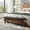 Espresso, variant on Roundhill Furniture Larwich Solid Wood Slatted Bench, 56.30-Inch Long, Espresso