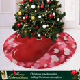 thumbnail image 6 of Coolnut Love Heart Christmas Tree Skirt 48", Valentine's Day Tree Skirt Double Layers Polyester Easter Tree Skirt for Valentine's Day Holiday Party Decoration, 6 of 6