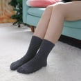 thumbnail image 4 of 5 Pairs Womens Fuzzy Slipper Socks Super Soft Microfiber Fluffy Cozy Winter Warm Fuzzy Crew Socks, 4 of 6