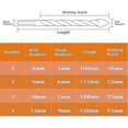 thumbnail image 4 of Multi-material Drill Bit Set With Dual Groove Carbide Tip For Tile, Concrete, Brick, Glass, Plastic, Wood, Metal - Silver - you, 4 of 4