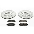 thumbnail image 3 of PowerStop Front Z23 Evolution Sport Carbon-Fiber Ceramic Brake Pad and Drilled & Slotted Rotor Kit Fits: INFINITI NISSAN Select Models K2961, 3 of 6